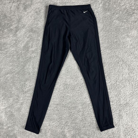 Nike Dri Fit Women's Base Layer Leggings M 8 10 Navy Slim Fitted - Picture 1 of 14